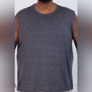 Real Essentials charcoal dri-fit Men's Sleeveless Tank Top size L